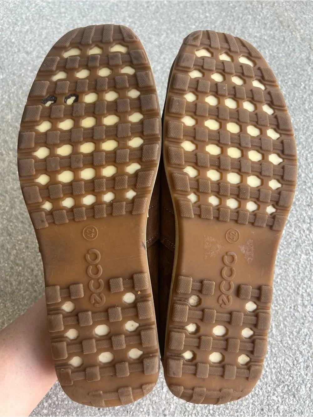 ECCO Men’s Brown Leather Slip-On Loafers Size 42 / US 8-8.5